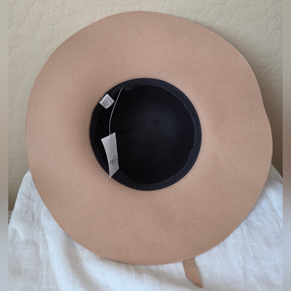 two-tone wide-brim floppy hat - Picture 3 of 3